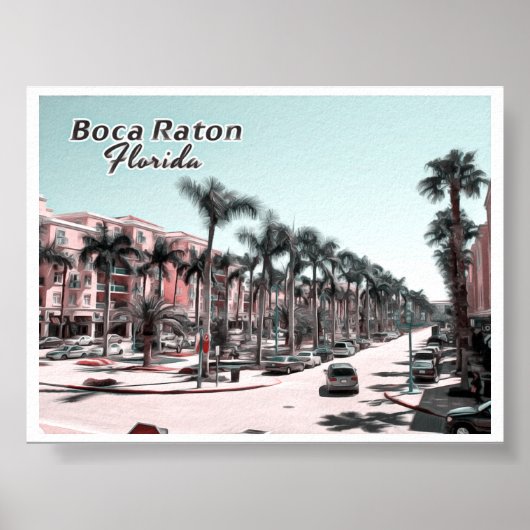 BOCA RATON - PALM BEACH FLORIDA POSTER (Voorkant)