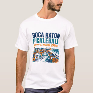 Boca Raton Pickleball The Pickle Coast Smash T-shirt
