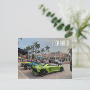 Boca Raton Supercars Briefkaart