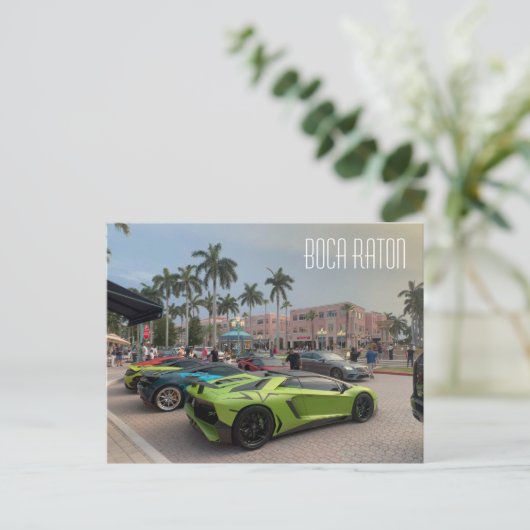 Boca Raton Supercars Briefkaart (Staand voorkant)