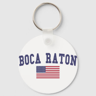 Boca Raton US Flag Sleutelhanger