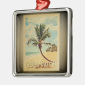 Boca Raton Vintage Travel Ornament Palm Tree (Links)