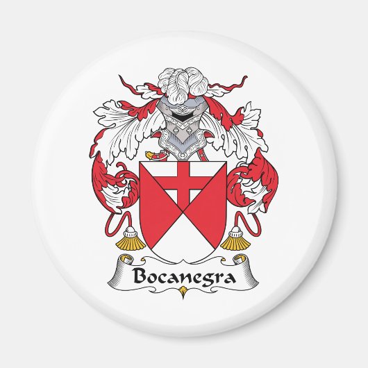 Bocanegra Family Crest Magneet (Voorkant)