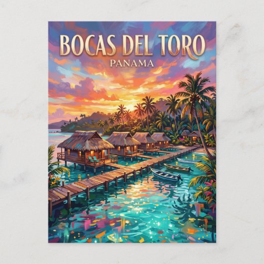 Bocas del Toro Panama Briefkaart (Voorkant)