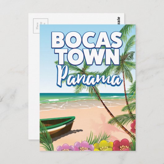 Bocas Town Panama Beach Briefkaart (Voorkant / Achterkant)