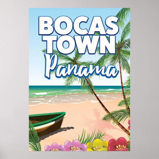 Bocas Town Panama Beach Poster (Voorkant)