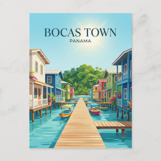 Bocas Town Panama Briefkaart (Voorkant)