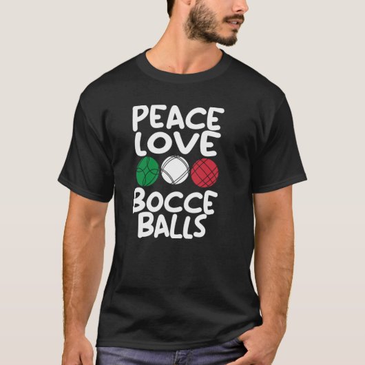 Bocca Ball Player Bocce Game Italiaanse Bowling Bo T-shirt (Voorkant)