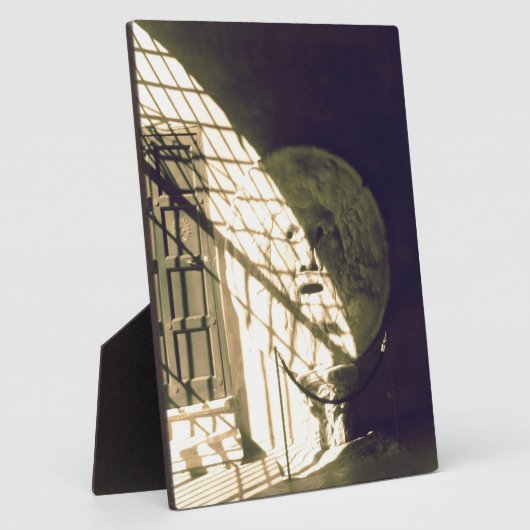 Bocca della Verita (De mond van de waarheid) Fotoplaat (Zijkant)