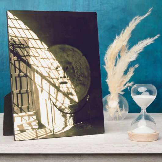 Bocca della Verita (De mond van de waarheid) Fotoplaat (Zijkant)