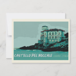 Boccale Castle, het kustmonument van Toscane, Ital Briefkaart
