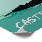 Boccale Castle, het kustmonument van Toscane, Ital Poster (Hoek)