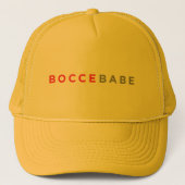"Bocce Babe" Trucker Hat Pet (Voorkant)