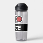 Bocce-bal met gepersonaliseerde naam waterfles (Achterkant)