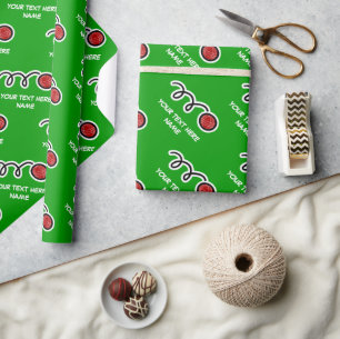 Bocce bal patroon inpakpapier   Maatwerk ontwerp