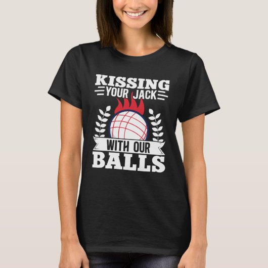 Bocce Ball Bocce Player  26 T-shirt (Voorkant)