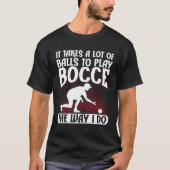 Bocce Ball Bocce Player 9 T-shirt (Voorkant)