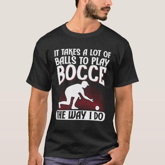 Bocce Ball Bocce Player 9 T-shirt (Voorkant)