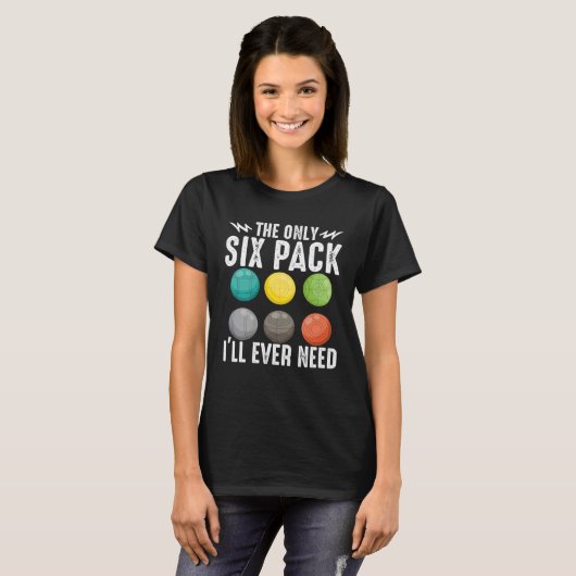 Bocce Ball Bocce Speler  6 T-shirt (Voorkant volledig)