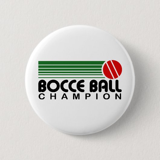 Bocce Ball Champion Ronde Button 5,7 Cm (Voorkant)