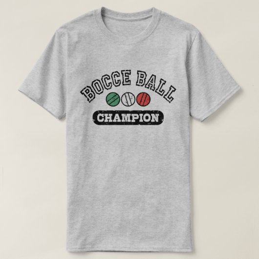Bocce Ball Champion T-shirt (Design voorkant)