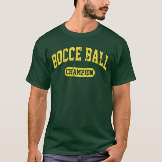 Bocce Ball Champion T-shirt (Voorkant)