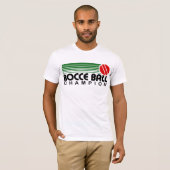 Bocce Ball Champion T-shirt (Voorkant volledig)