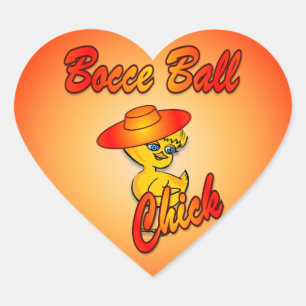 Bocce Ball Chick #5 Hart Sticker