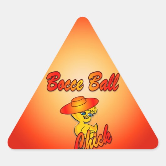 Bocce Ball Chick #5 Sticker (Voorkant)