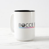 Bocce Ball Coffee Mok (met regenboogaccent) (Voorkant links)