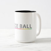 Bocce Ball Coffee Mok (met regenboogaccent) (Voorkant rechts)