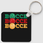 Bocce Ball Game Enthousiast Lawn Bowling Boule Boc Sleutelhanger (Achterkant)