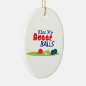 Bocce Ball Game Keramisch Ornament (Rechts)