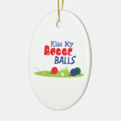 Bocce Ball Game Keramisch Ornament (Links)