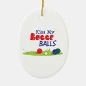 Bocce Ball Game Keramisch Ornament (Voorkant)