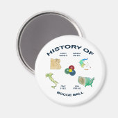 Bocce Ball Geschiedenis Magneet (Voorkant / Achterkant)