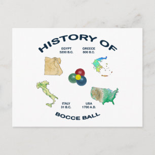 Bocce Ball History Briefkaart