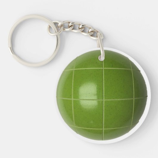 Bocce Ball ID Bag LABEL Gepersonaliseerde tekst Sl Sleutelhanger (Voorkant)