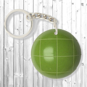Bocce Ball ID Bag LABEL Gepersonaliseerde tekst Sl Sleutelhanger