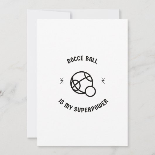Bocce ball is mijn supermacht feestdagenkaart (Voorkant)