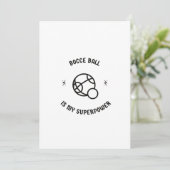 Bocce ball is mijn supermacht feestdagenkaart (Staand voorkant)