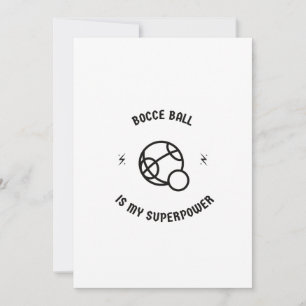 Bocce ball is mijn supermacht feestdagenkaart