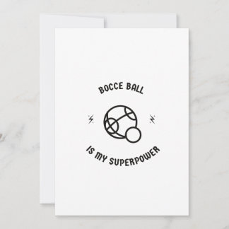 Bocce ball is mijn supermacht feestdagenkaart