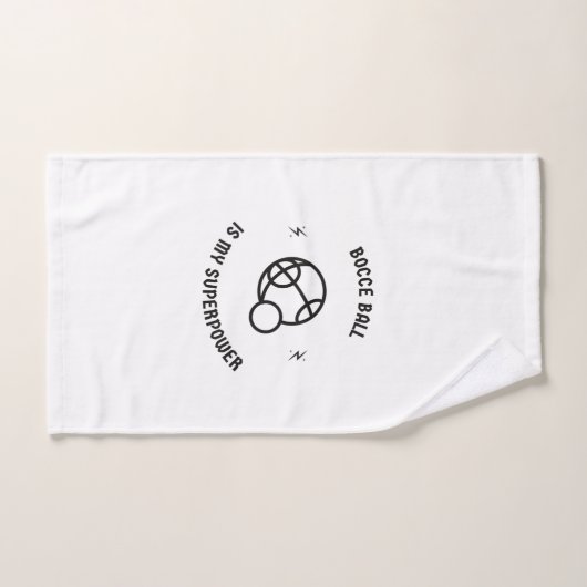 Bocce ball is mijn supermacht handdoek (Handdoek)