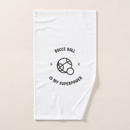 Bocce ball is mijn supermacht handdoek (Handdoek)