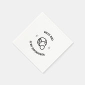 Bocce ball is mijn supermacht servet (Hoek)