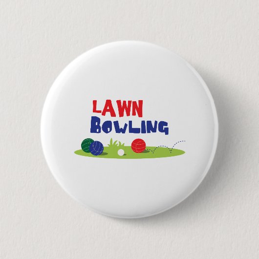 Bocce Ball Lawn Bowling Ronde Button 5,7 Cm (Voorkant)