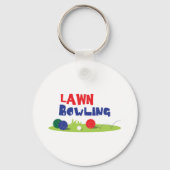 Bocce Ball Lawn Bowling Sleutelhanger (Voorkant)