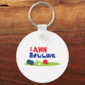 Bocce Ball Lawn Bowling Sleutelhanger (Voorkant)