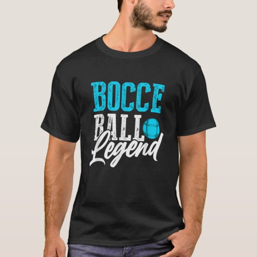 Bocce Ball Legend Hobby Sport Cue Ball Summer Fun T-shirt (Voorkant)